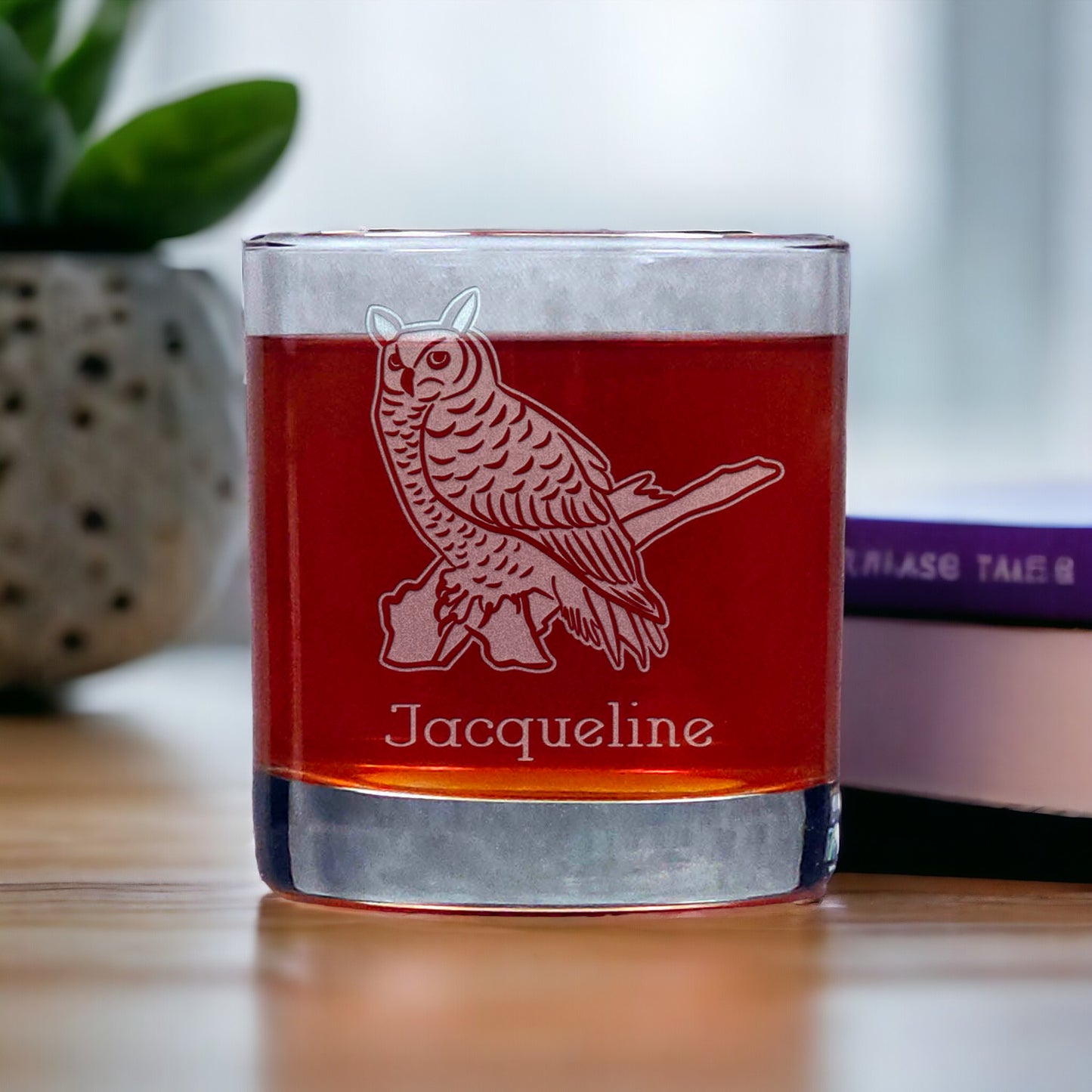 Personalized 11oz Whisky Glass - Copyright Hues in Glass