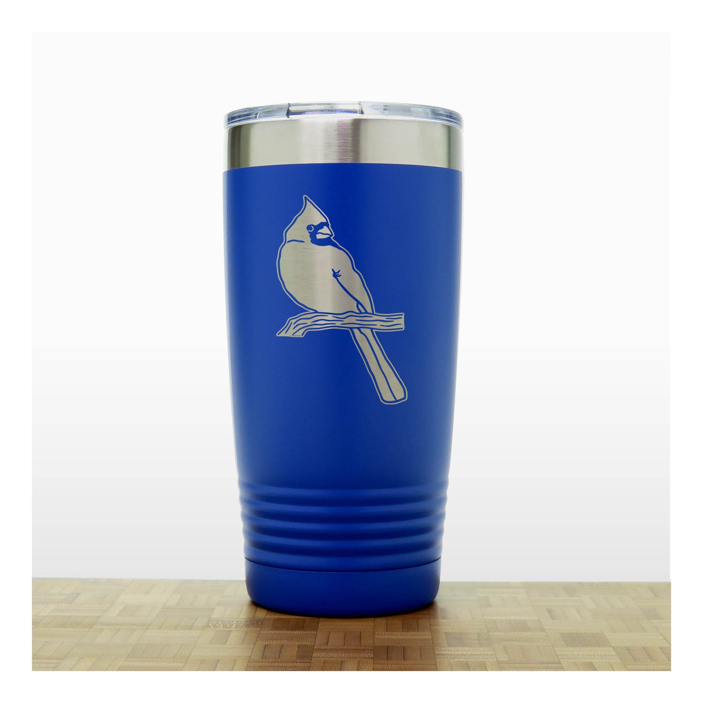 Personalized Cardinal Engraved 20oz Insulated Travel Tumbler – Stainless Steel Bird Lover Gift