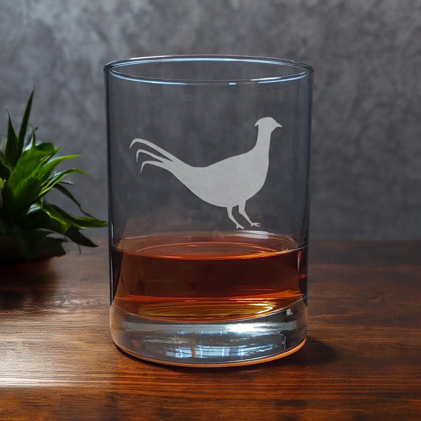 Pheasant 13oz Whisky Glass - Copyright Hues in Glass