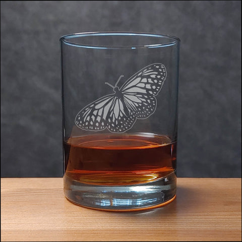 Butterfly 13oz Whisky Glass - Design 7_2 - Copyright Hues in Glass