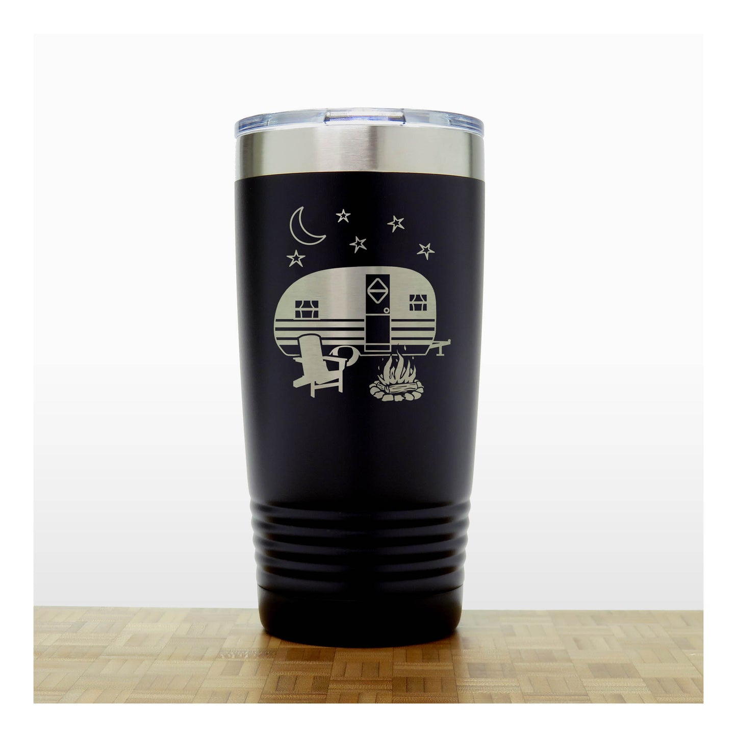 Orange - Camper 20 oz Insulated Tumbler - Copyright Hues in Glass