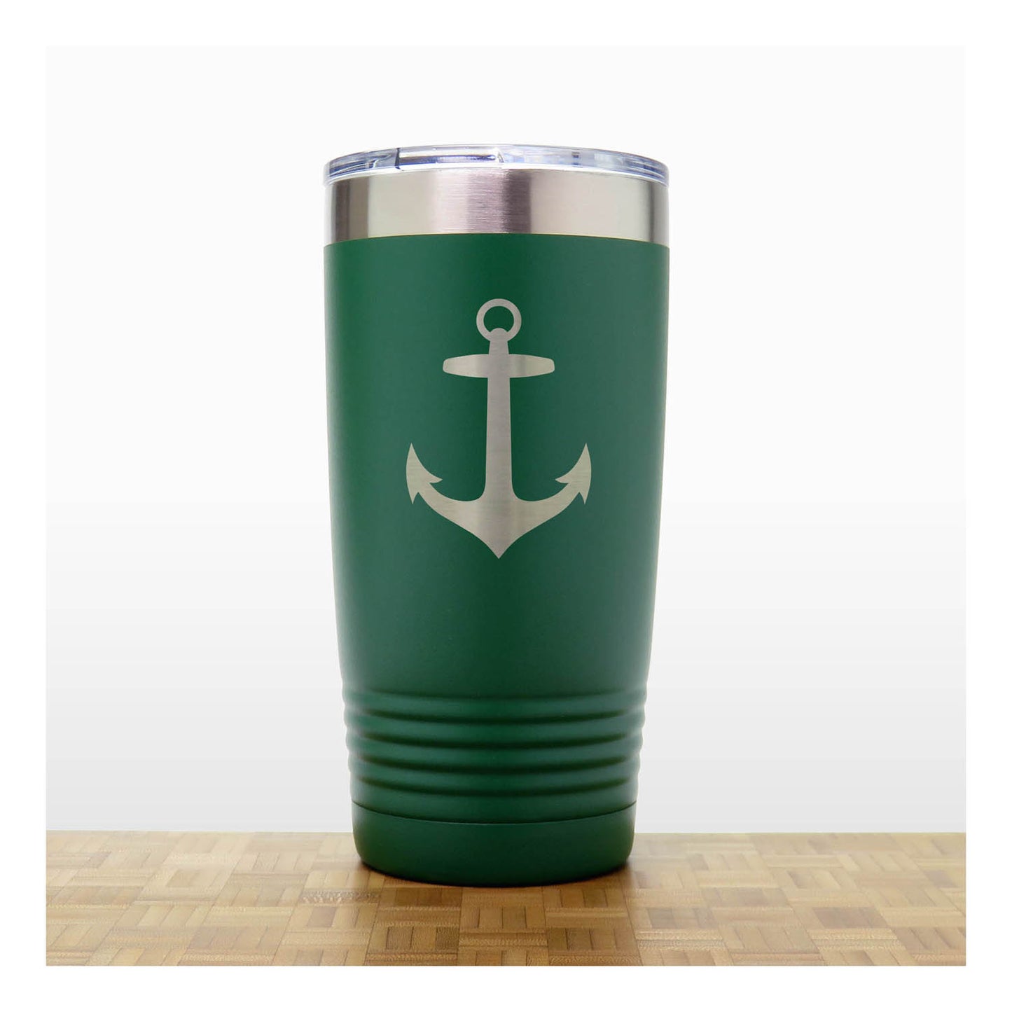 Anchor Engraved 20oz Insulated Travel Tumbler – Personalized Stainless Steel Nautical Gift
