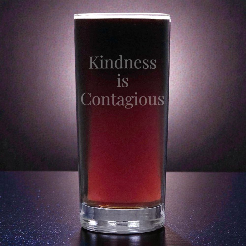 Custom Motivational Tumbler Glass – You are Enough - Sandblasted Etched Water Glass