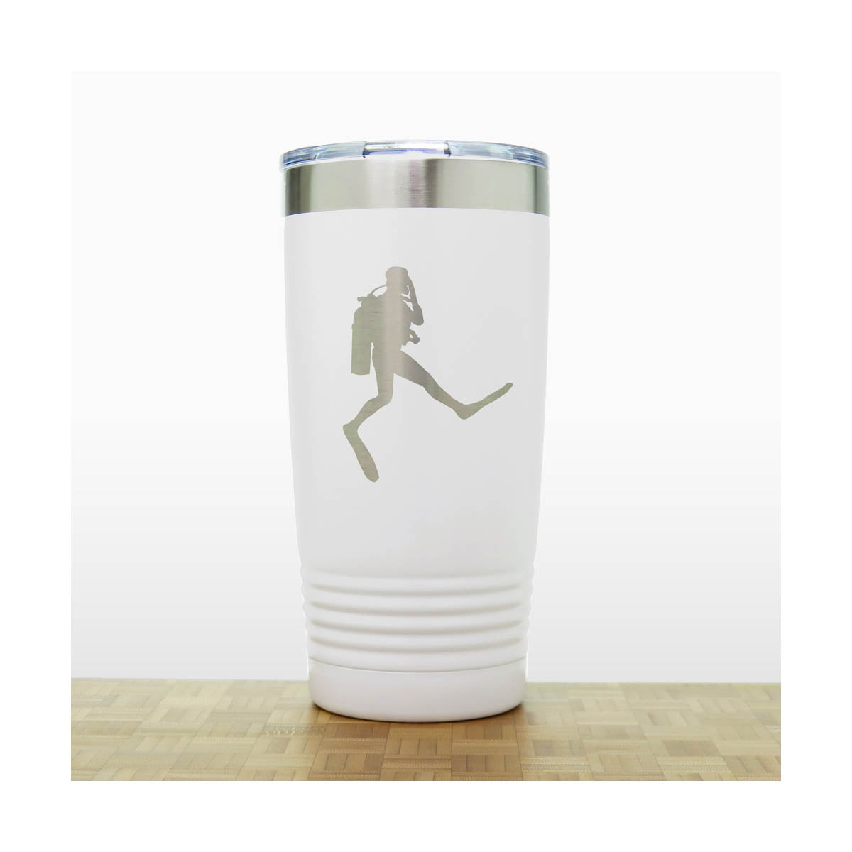 Scuba Diver Engraved Insulated 20oz Travel Mug - Giant Step Personalized Tumbler