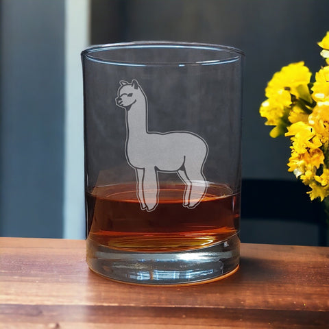 Alpaca 13 oz Whiskey Glass - Copyright Hues in Glass