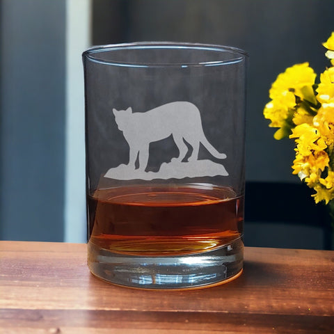 Cougar 13 oz Whisky Glass - Copyright Hues in Glass