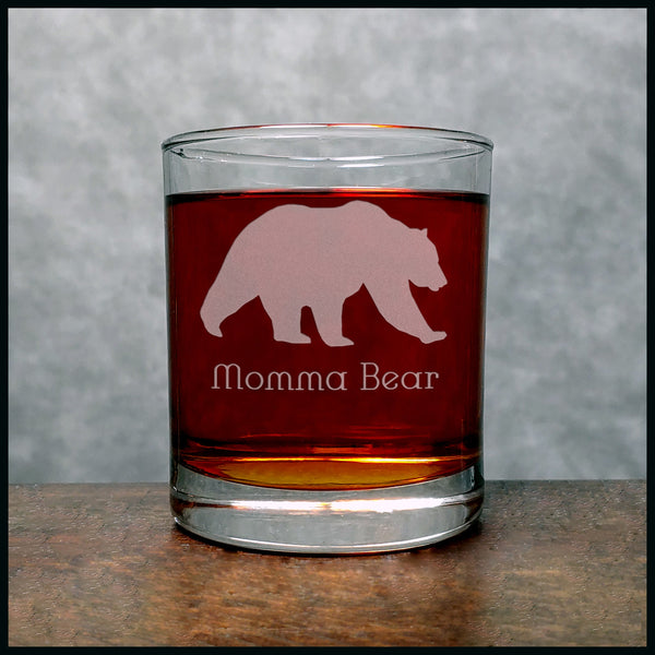 Bear 5 Personalized Whisky Glass - Copyright Hues in Glass