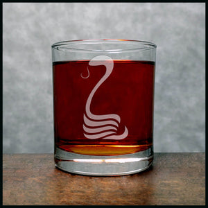 Snake Personalized Whisky Glass - Copyright Hues in Glass