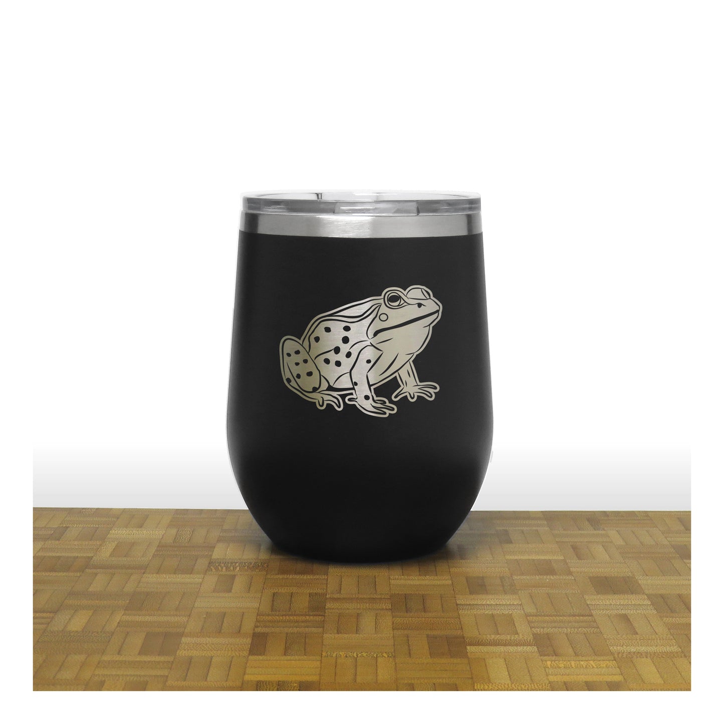 Black - Frog 2 - 20 oz Insulated Tumbler - Copyright Hues in Glass