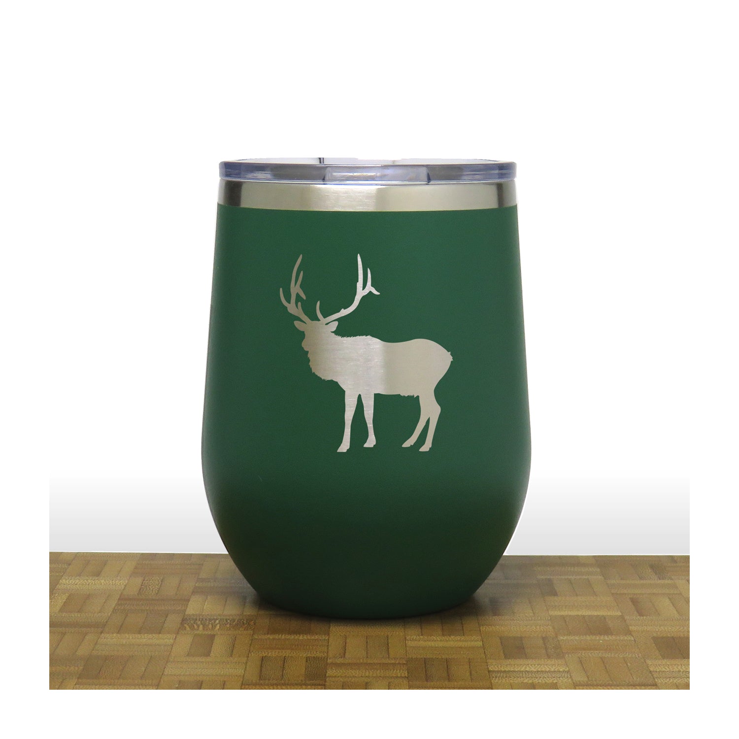 Green - ELK PC 12OZ STEMLESS WINE