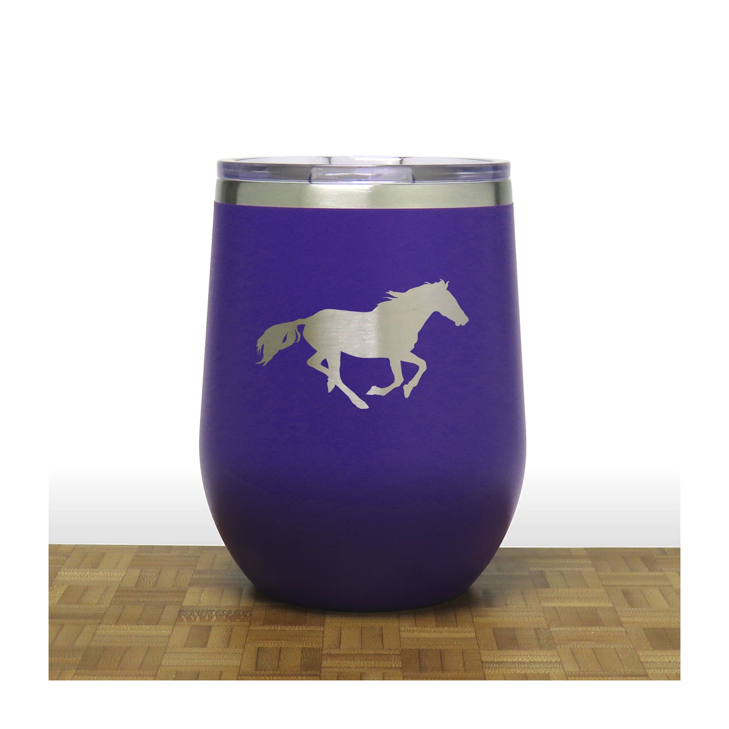 Purple - PC 12oz STEMLESS WINE - Copyright Hues in Glass