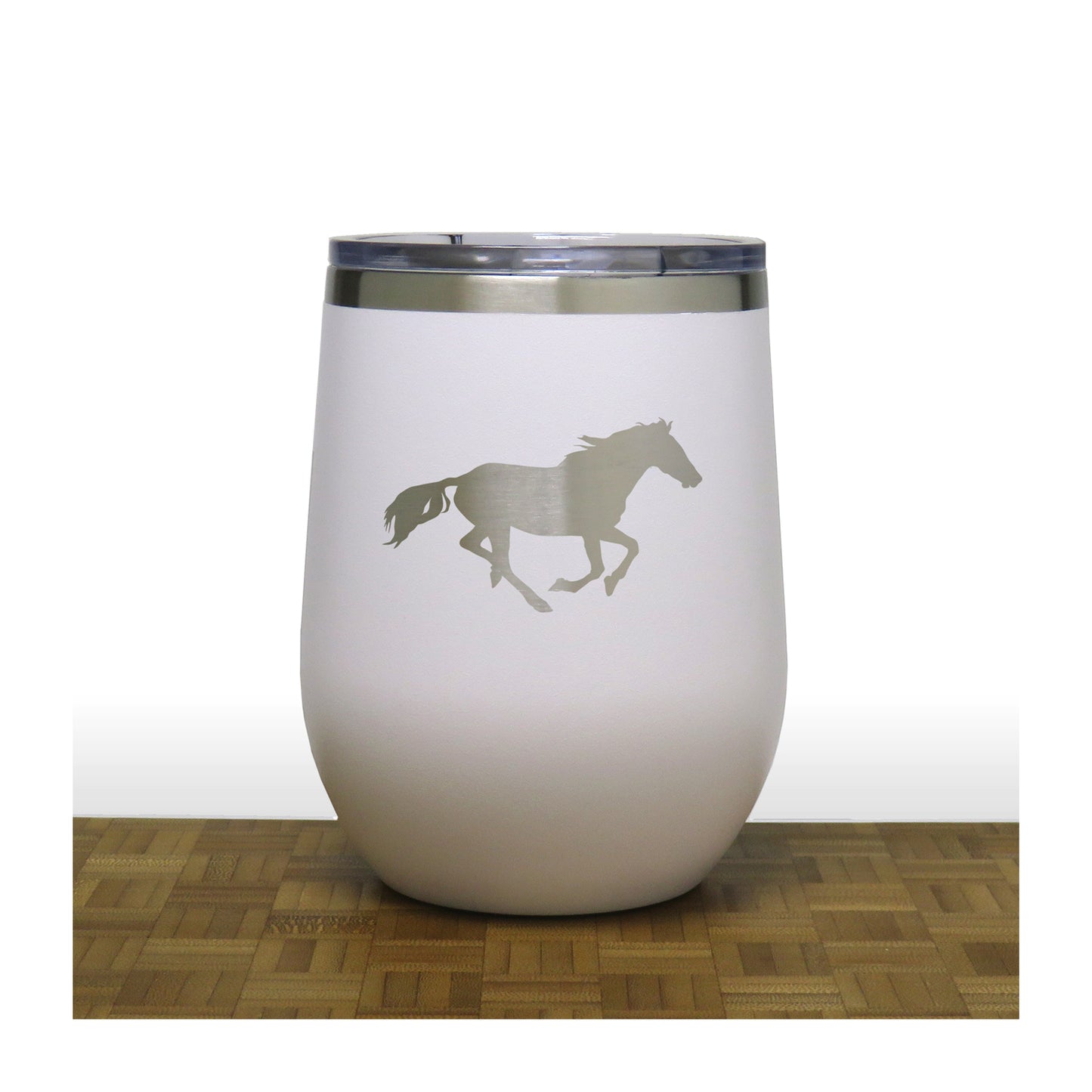 White - PC 12oz STEMLESS WINE - Copyright Hues in Glass