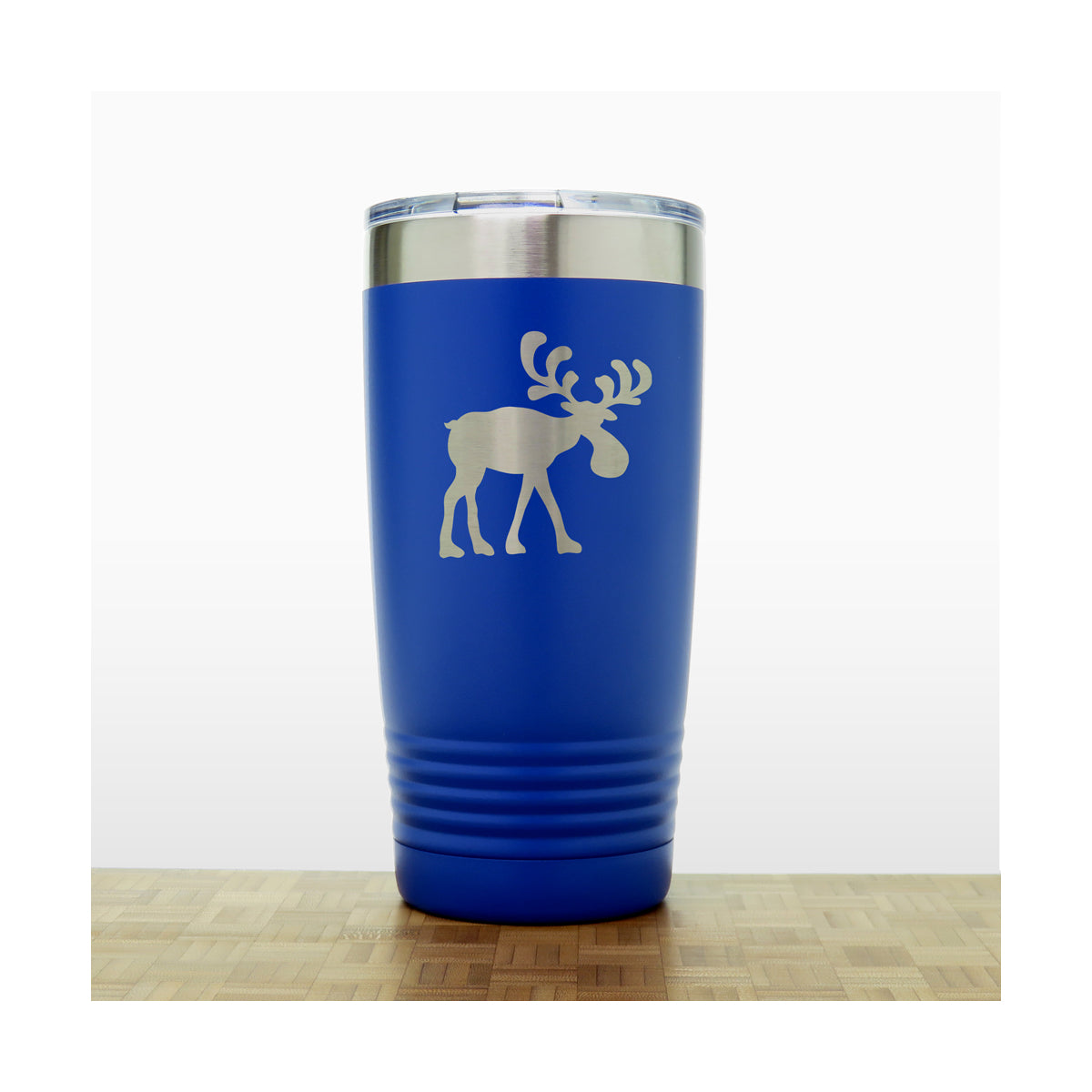 Whimsical Moose Engraved Insulated 20oz Travel Tumbler - Design 2
