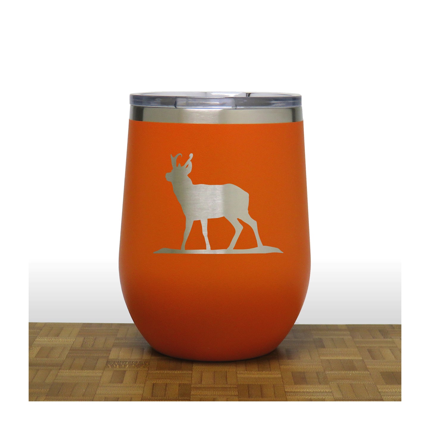 Orange - PC 12oz STEMLESS WINE - Copyright Hues in Glass