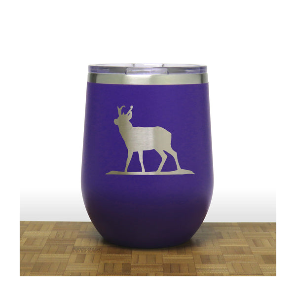 Purple - PC 12oz STEMLESS WINE - Copyright Hues in Glass