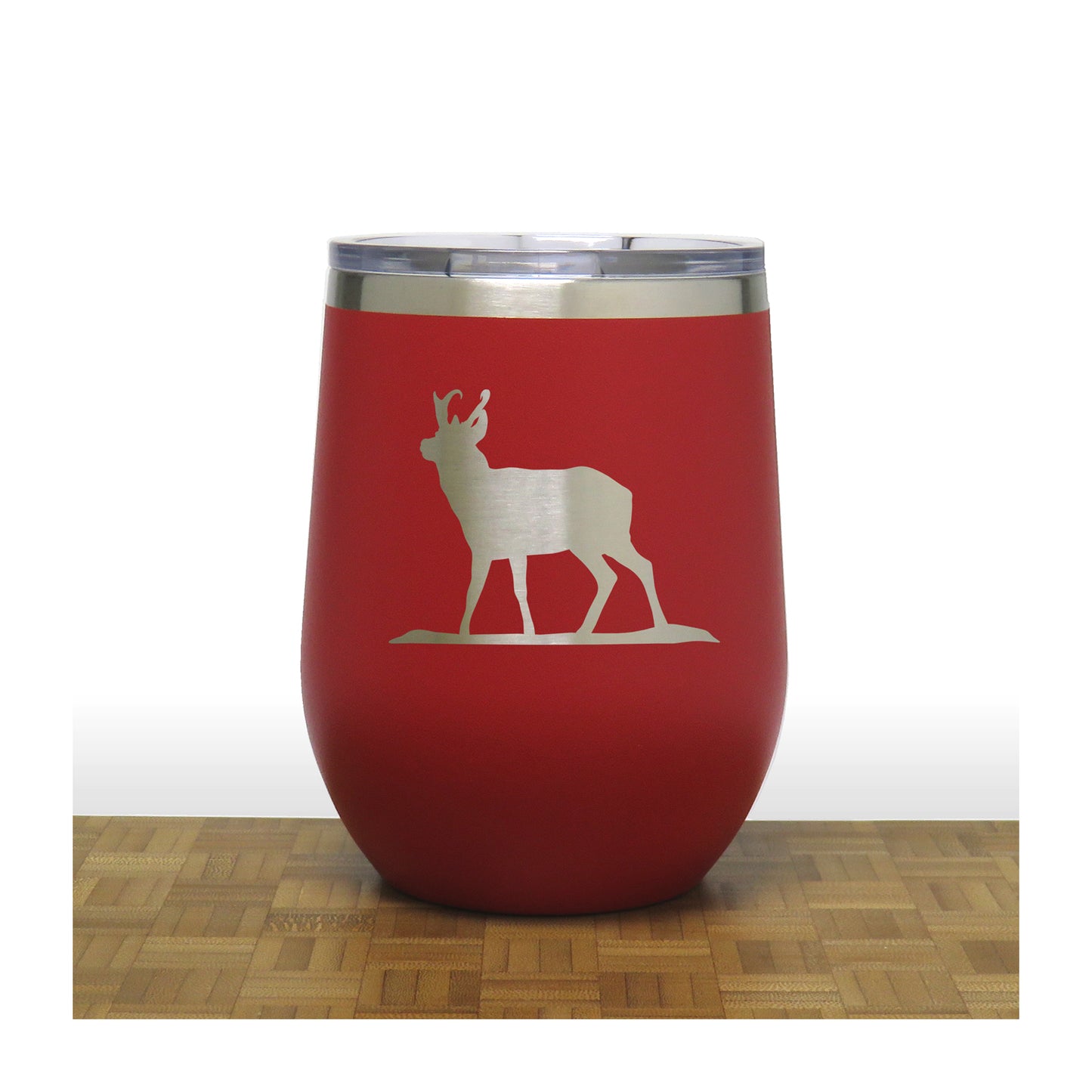 Red - PC 12oz STEMLESS WINE - Copyright Hues in Glass