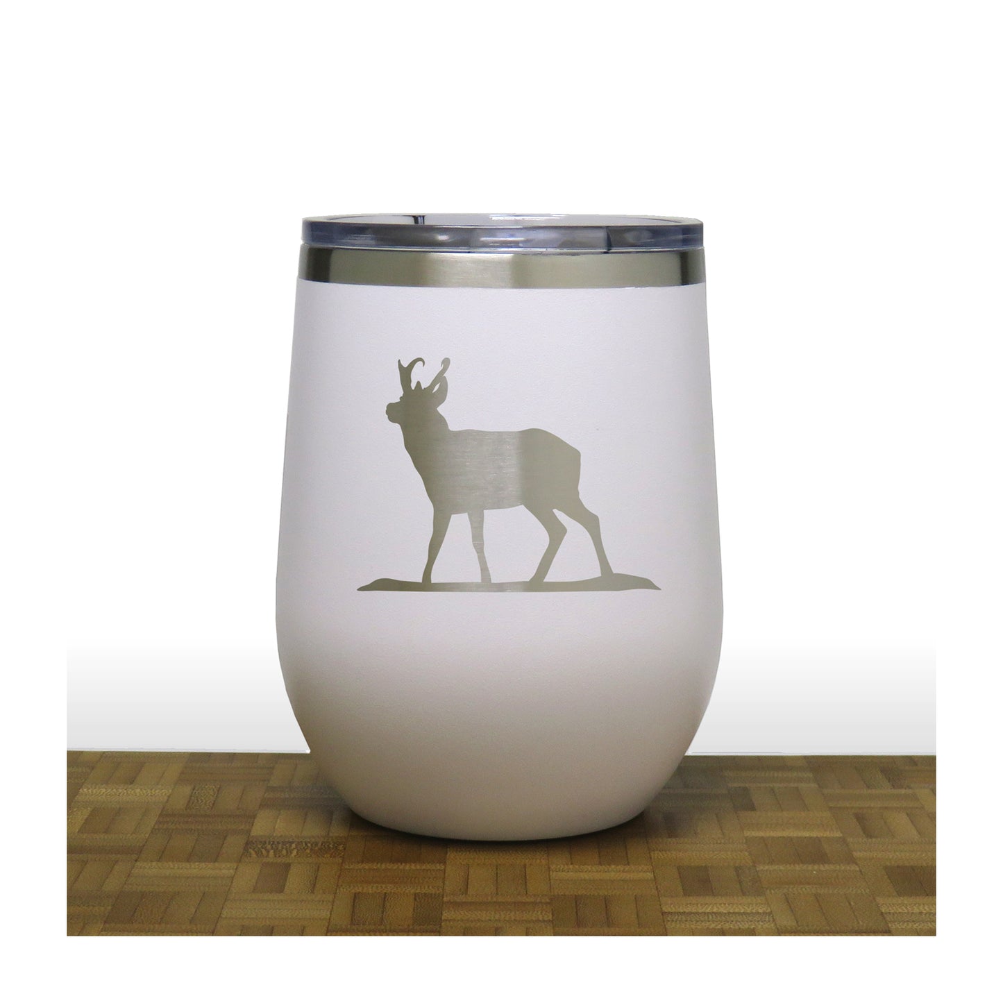 White - PC 12oz STEMLESS WINE - Copyright Hues in Glass