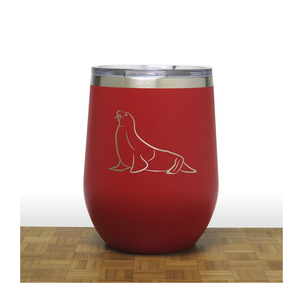 Red - PC 12oz STEMLESS WINE - Copyright Hues in Glass