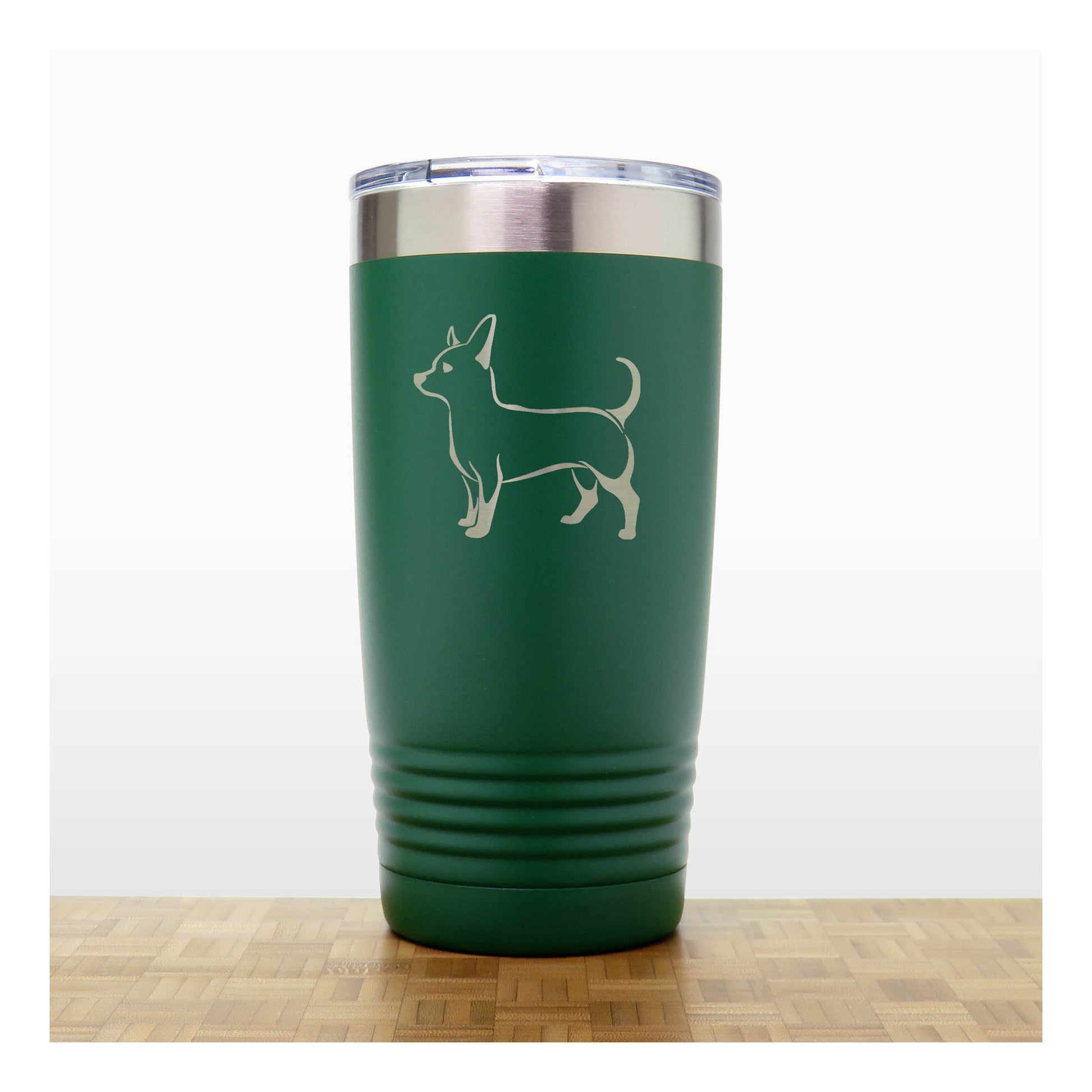Green - Alaskan Eskimo 20 oz Insulated Tumbler - Copyright Hues in Glass