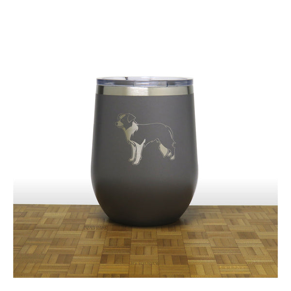 Grey - PC 12oz STEMLESS WINE - Copyright Hues in Glass