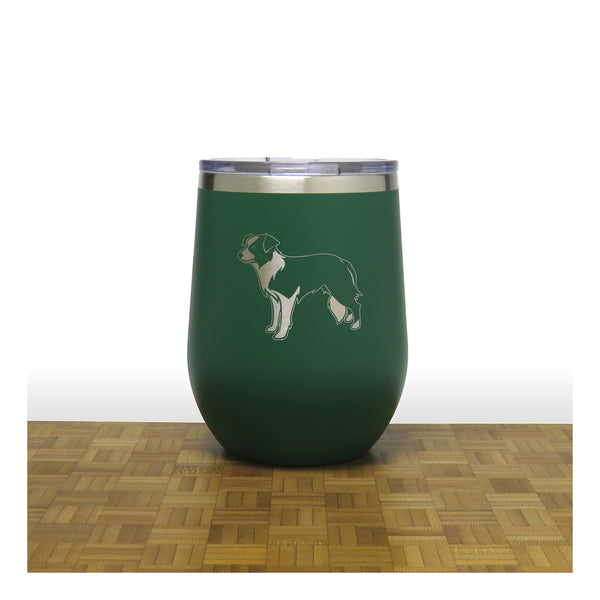 Green - PC 12oz STEMLESS WINE - Copyright Hues in Glass