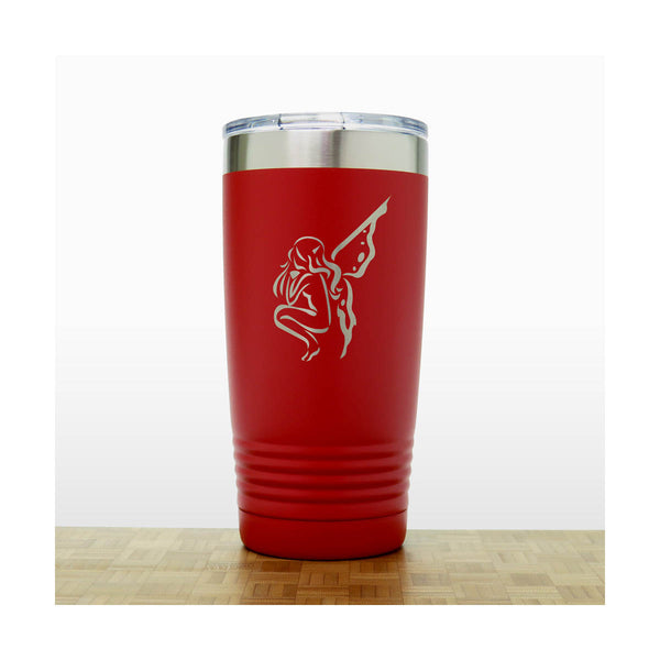 Red - Fairy 20 oz Insulated Tumbler - Design 4 - Copyright Hues in Glass