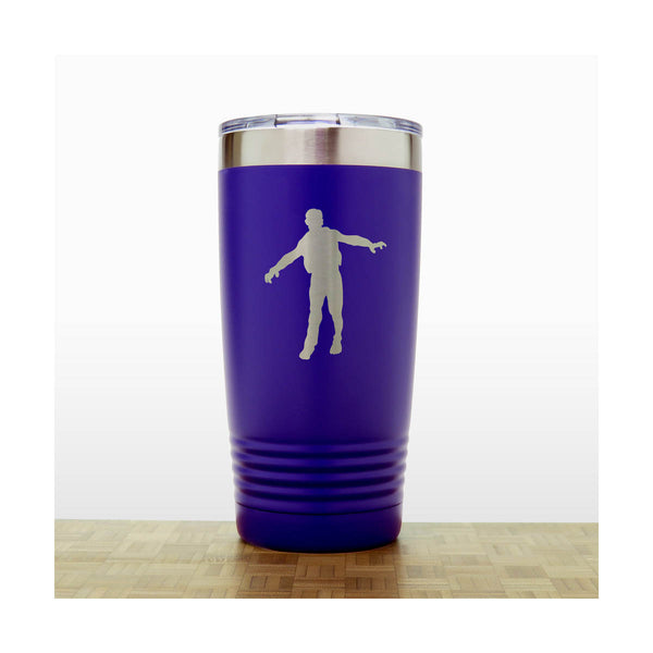 Purple  - Zombie 20 oz Insulated Tumbler - Copyright Hues in Glass