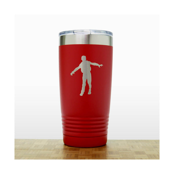 Red  - Zombie 20 oz Insulated Tumbler - Copyright Hues in Glass