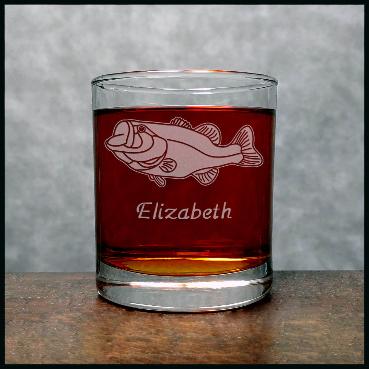 Large Mouth Bass 17oz Engraved Stemless Wine Glass – Glass Island