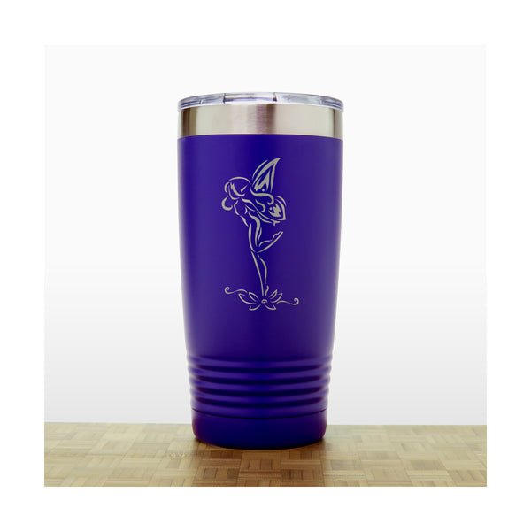 Purple - Fairy 6 20 oz Insulated Tumbler - Copyright Hues in Glass
