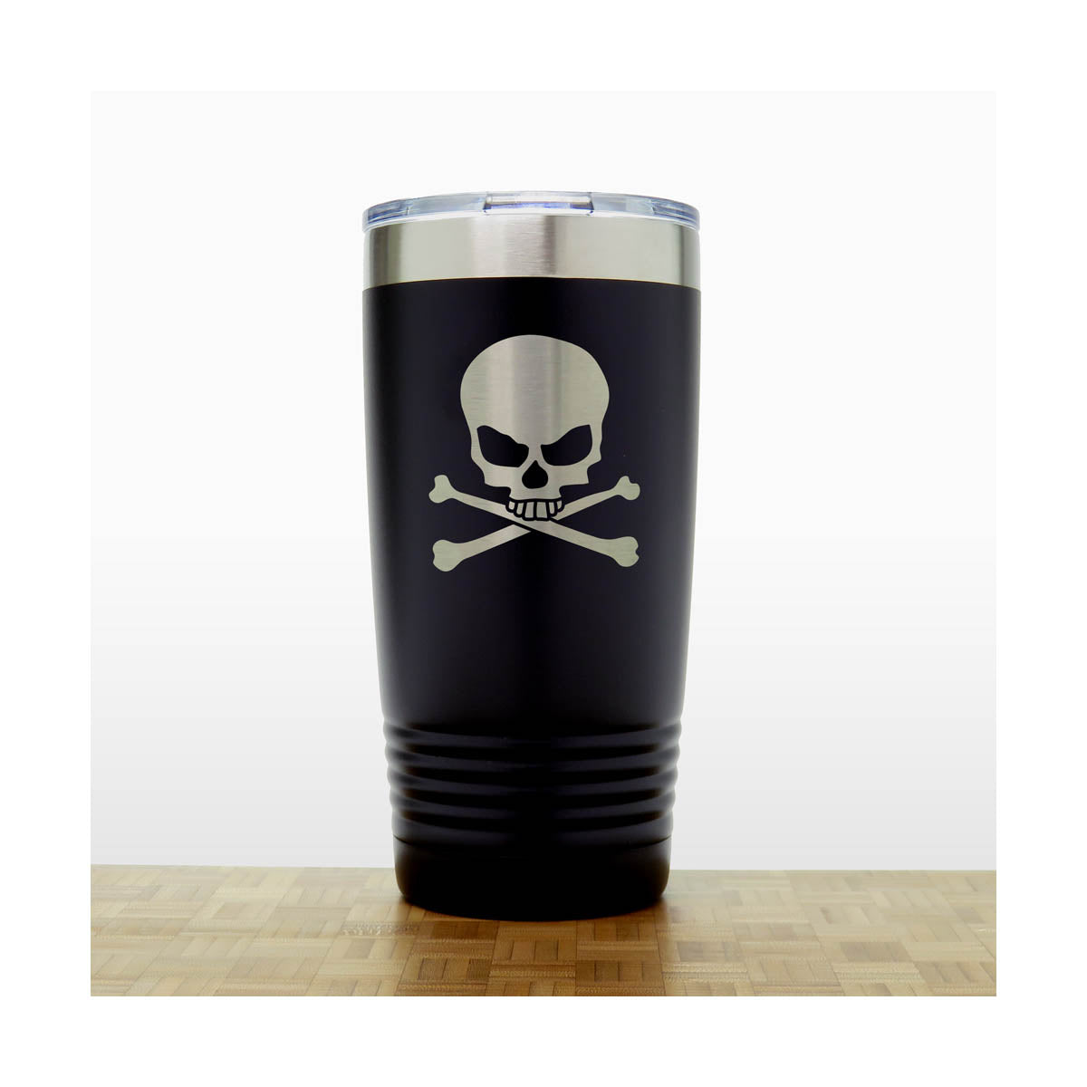 Skull and Crossbones Engraved Insulated 20oz Travel Tumbler