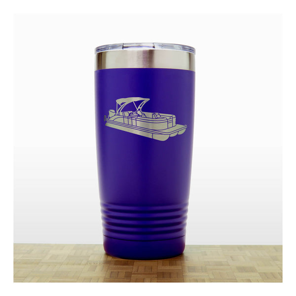 Purple - Pontoon 20 oz Insulated Tumbler - Copyright Hues in Glass