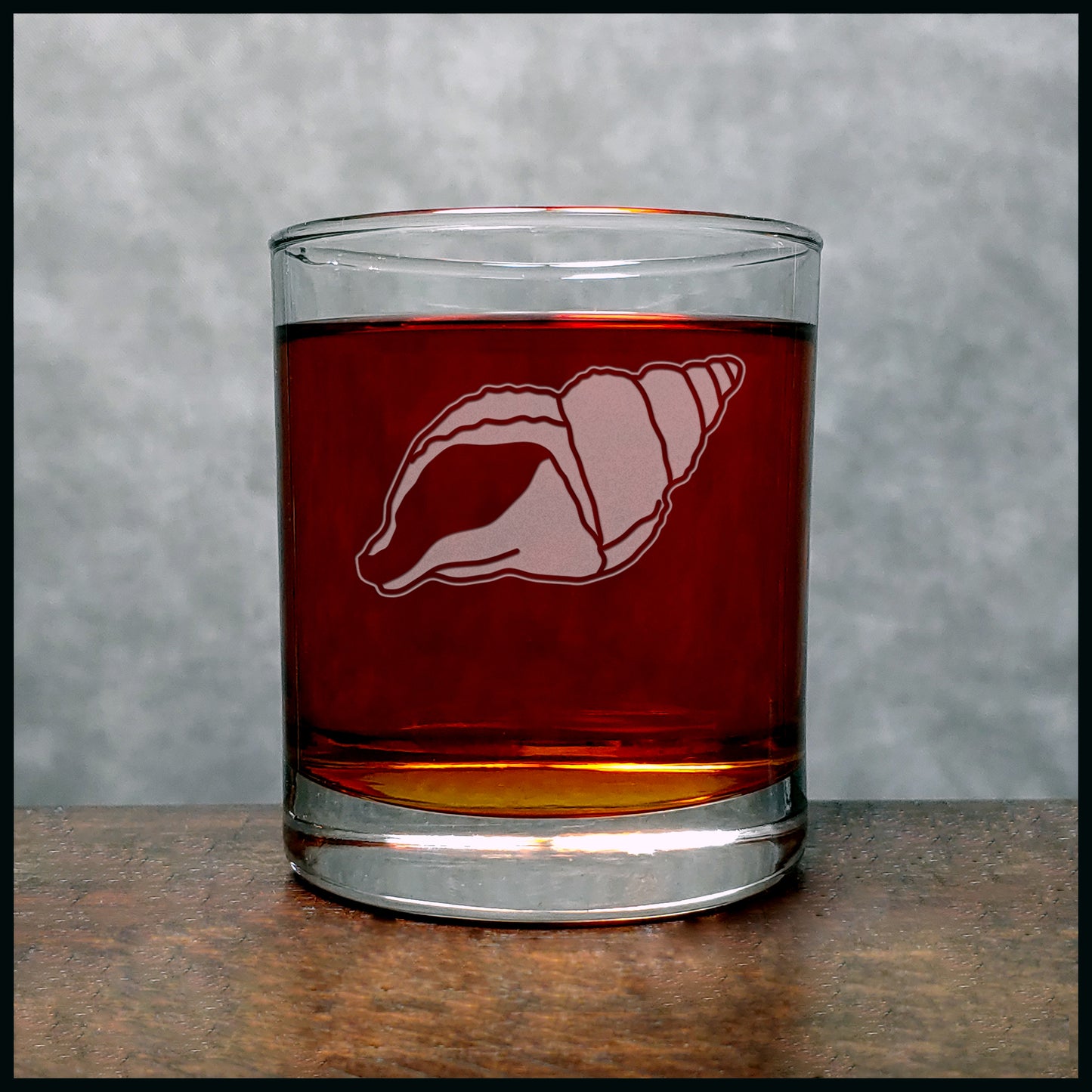 Shell Whisky Glass - Copyright Hues in Glass