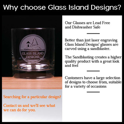 Celtic Knot with Name 13oz Engraved Whiskey Glass - the Perfect Irish Etched Personalized Gift