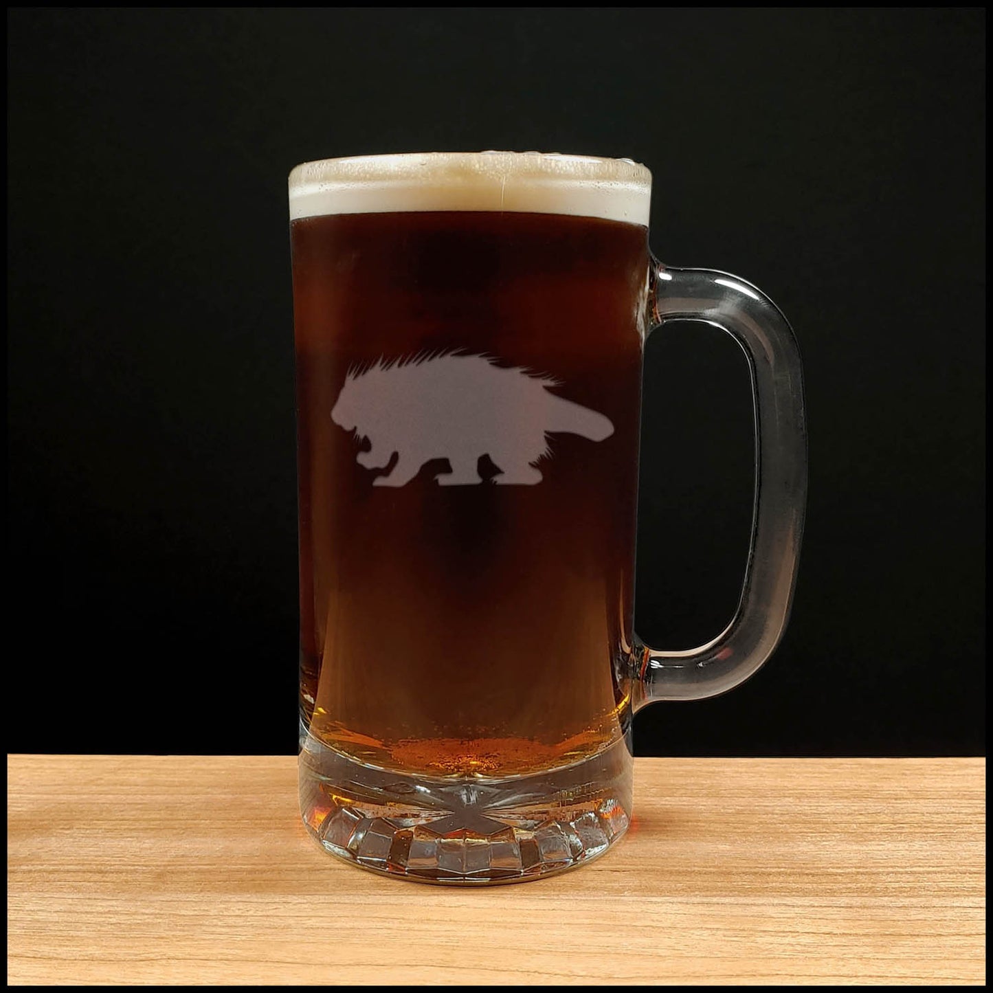 Porcupine 16oz Beer Mug - Copyright Hues in Glass