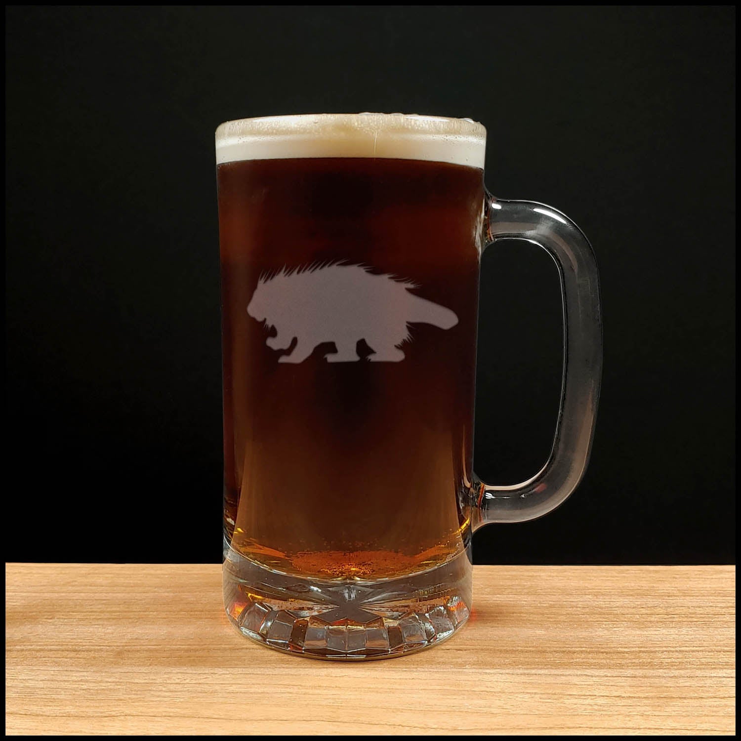 Porcupine 16oz Beer Mug - Copyright Hues in Glass