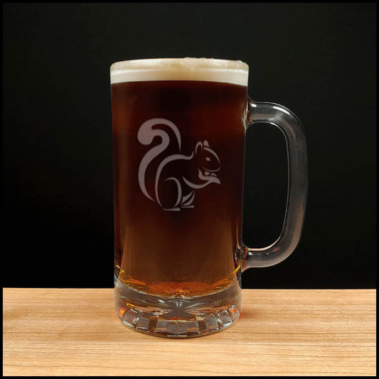 Squirrel 16oz Beer Mug - Copyright Hues in Glass