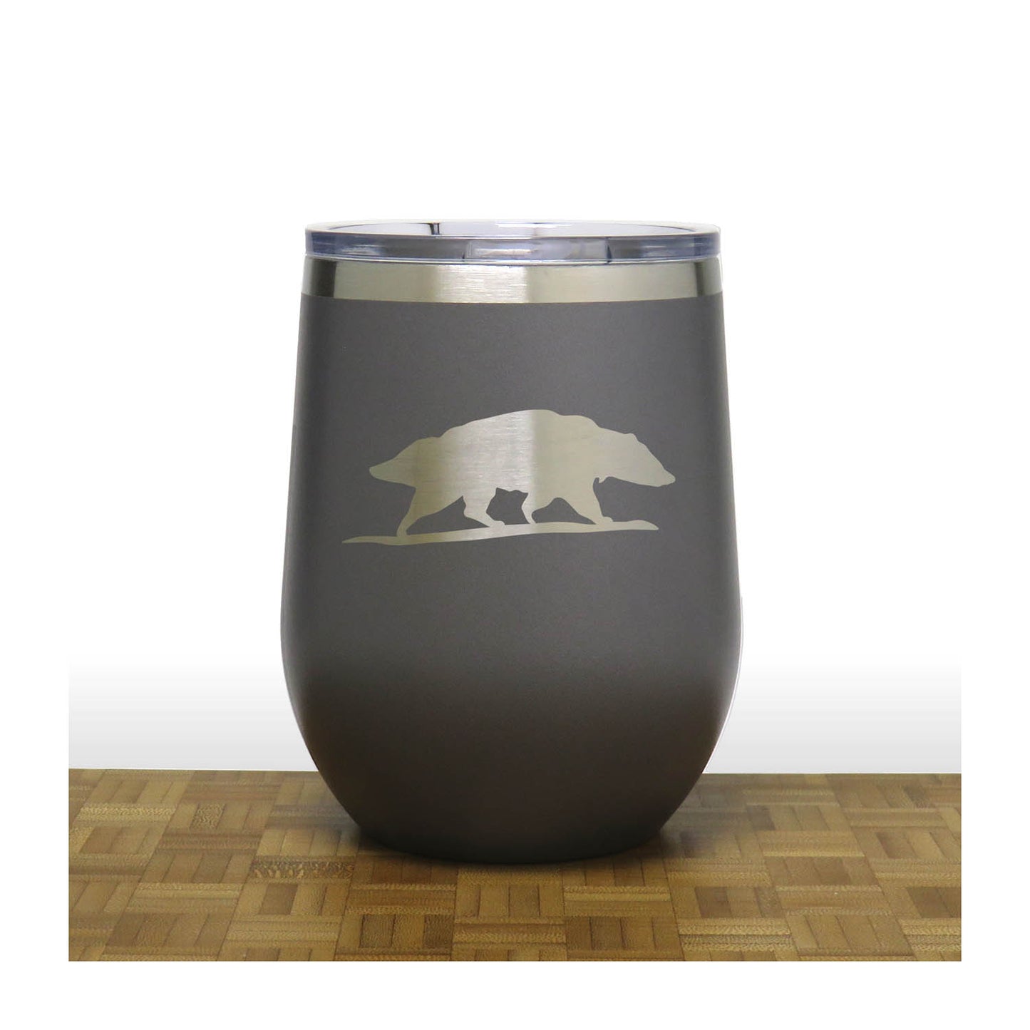 Badger Insulated 12 oz Insulated Stemless Wine Tumbler Stainless Steel