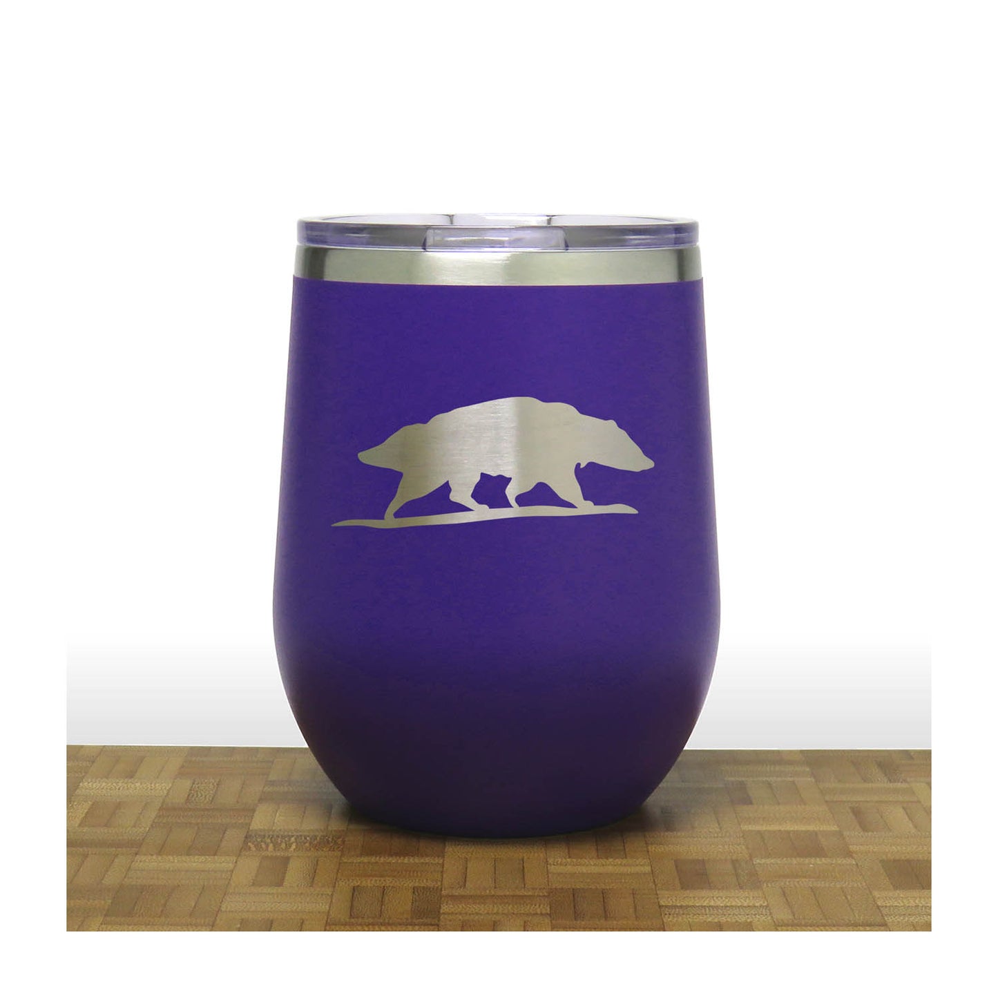 Badger Insulated 12 oz Insulated Stemless Wine Tumbler Stainless Steel