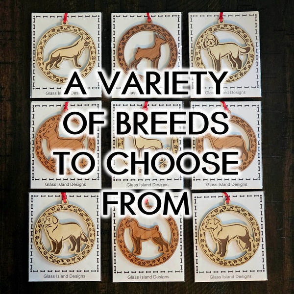 A variety of dog breeds can be selected from other listings.