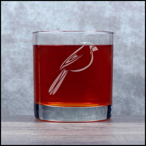 Blue Jay Whisky Glass - Copyright Hues in Glass