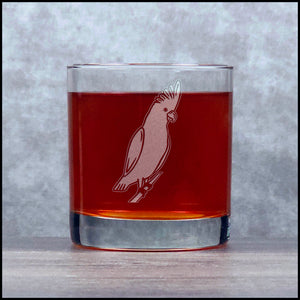 Cockatoo Whisky Glass - Copyright Hues in Glass