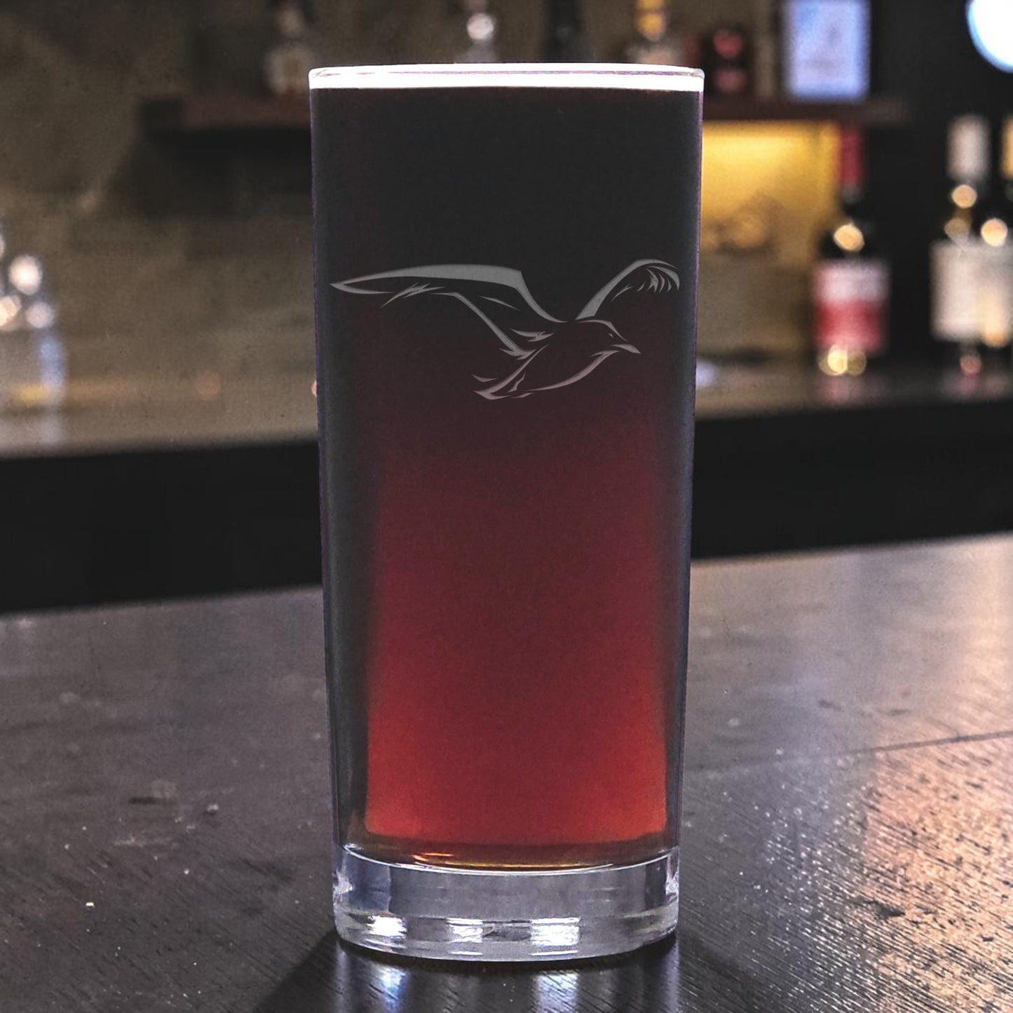 Seagull Bird Cooler Glass – Personalized Sandblasted Water & Cocktail Tumbler