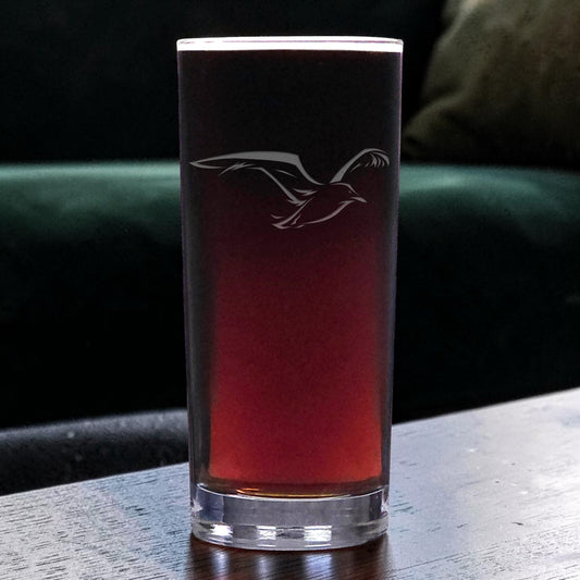 Seagull Bird Cooler Glass – Personalized Sandblasted Water & Cocktail Tumbler