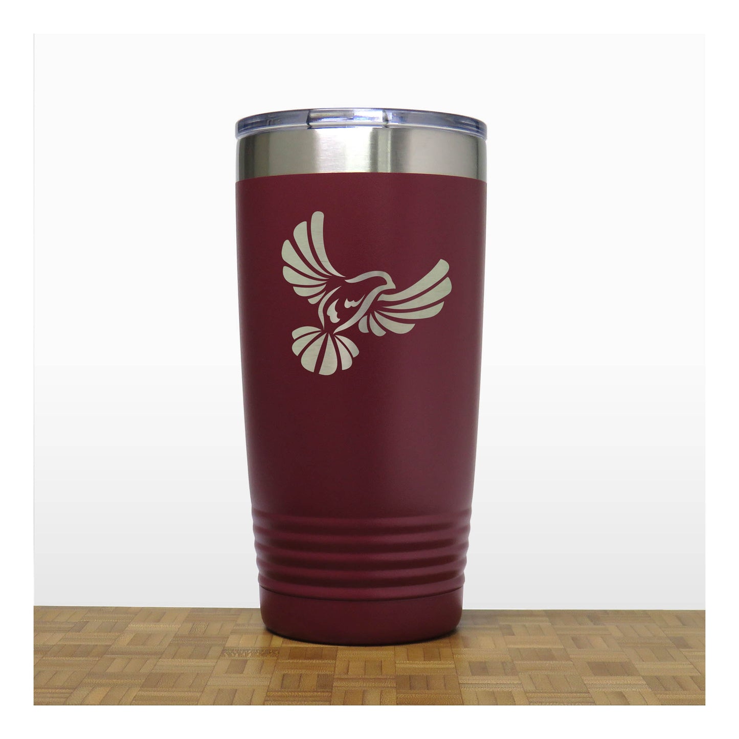 Personalized Dove Stainless Steel Tumbler – 20oz Insulated Travel Mug for Bird Lovers