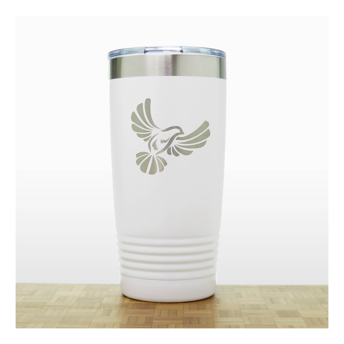 Personalized Dove Stainless Steel Tumbler – 20oz Insulated Travel Mug for Bird Lovers