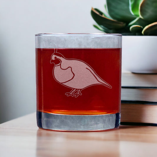 Partridge 11oz Whisky Glass - Copyright Hues in Glass