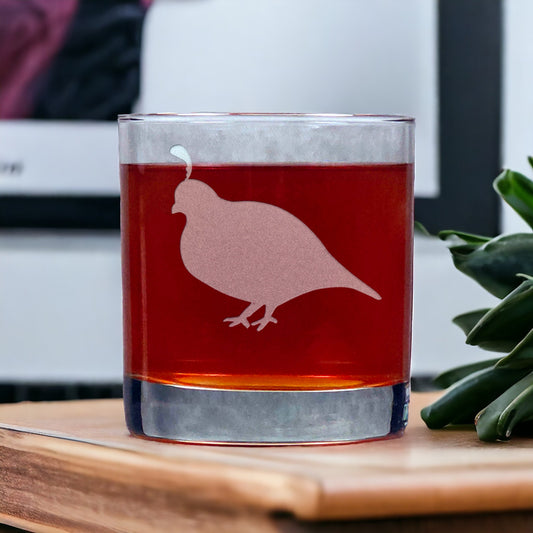 Partridge 11oz Whisky Glass - Copyright Hues in Glass