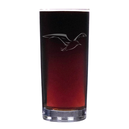 Seagull Bird Cooler Glass – Personalized Sandblasted Water & Cocktail Tumbler