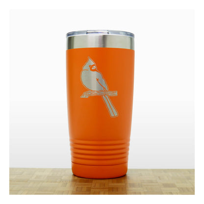 Personalized Cardinal Engraved 20oz Insulated Travel Tumbler – Stainless Steel Bird Lover Gift